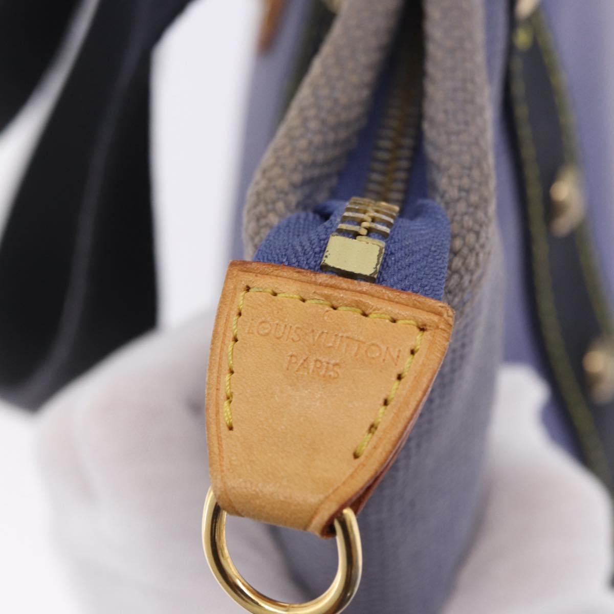 Louis Vuitton Blue Canvas Mini Tote