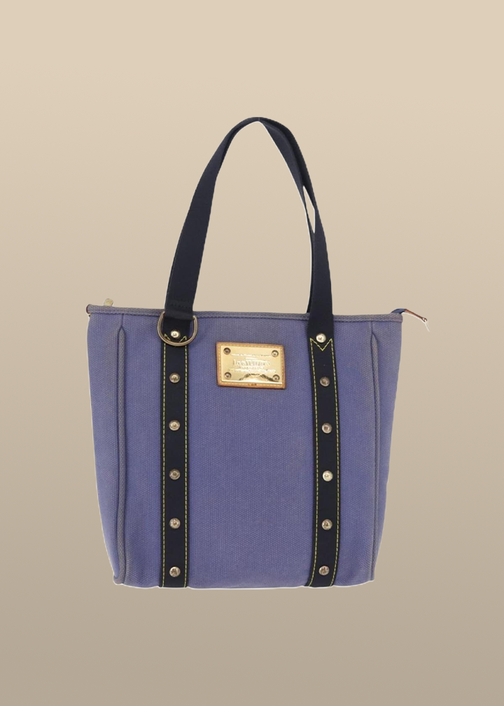 Louis Vuitton Blue Canvas Mini Tote