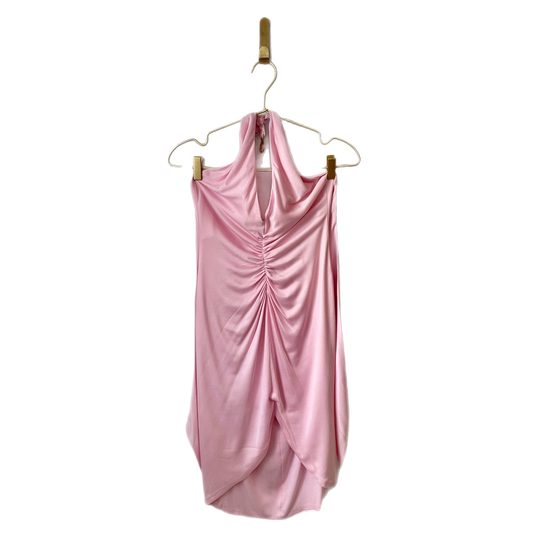 Versace Pink Halter Dress