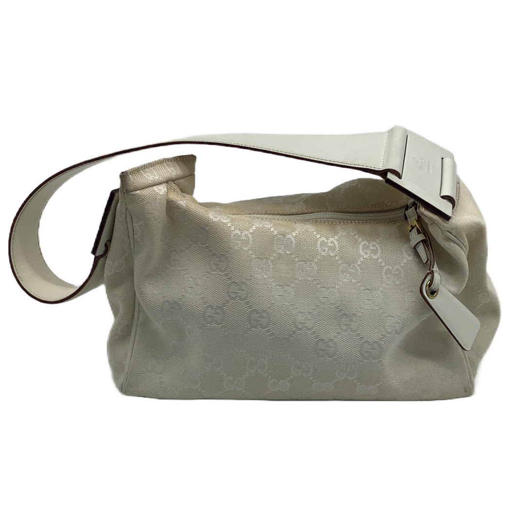 Gucci White Monogram Shoulder Bag