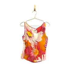 Load image into Gallery viewer, Escada Pink and Orange Floral Tank
