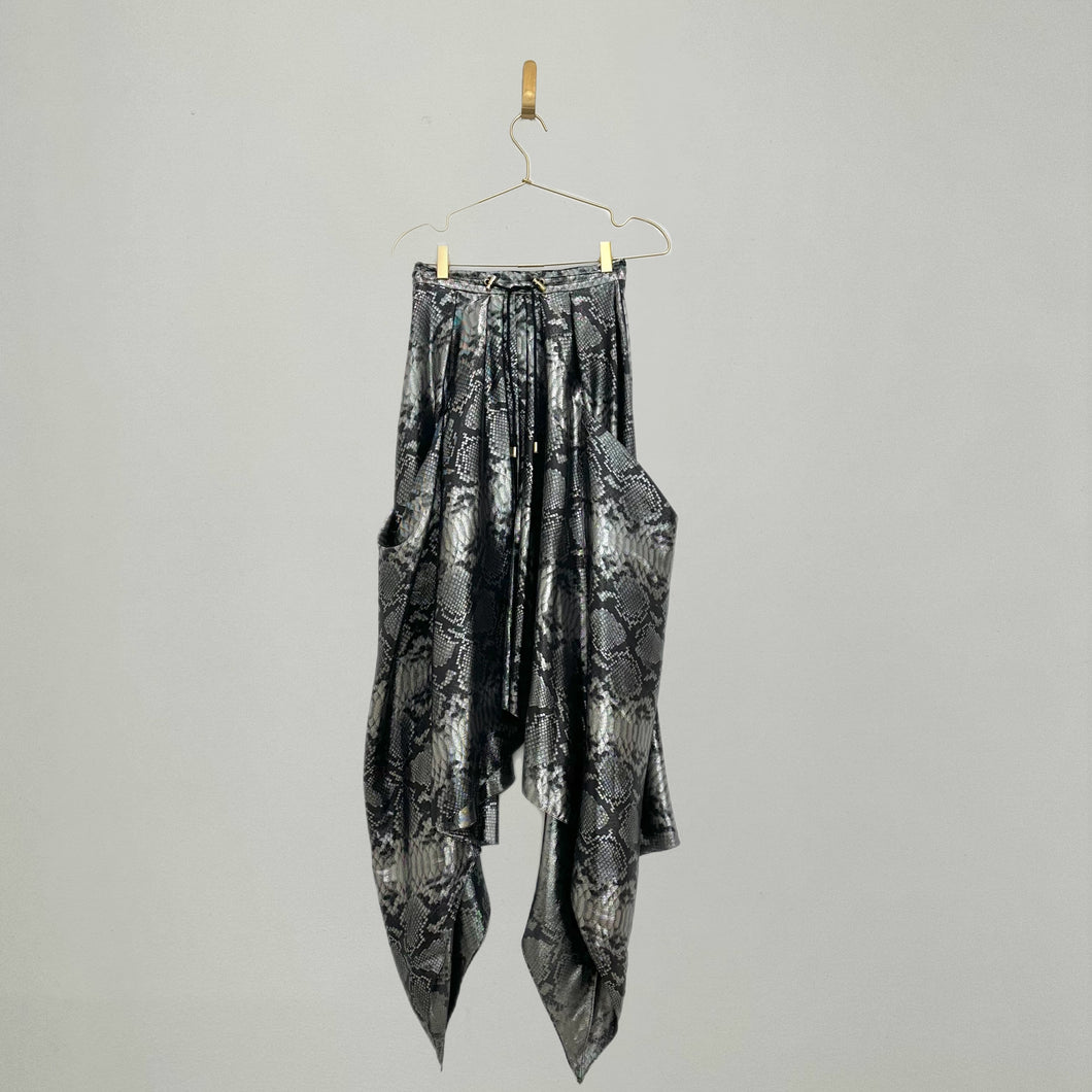 Balmain Snakeskin Printed Skirt