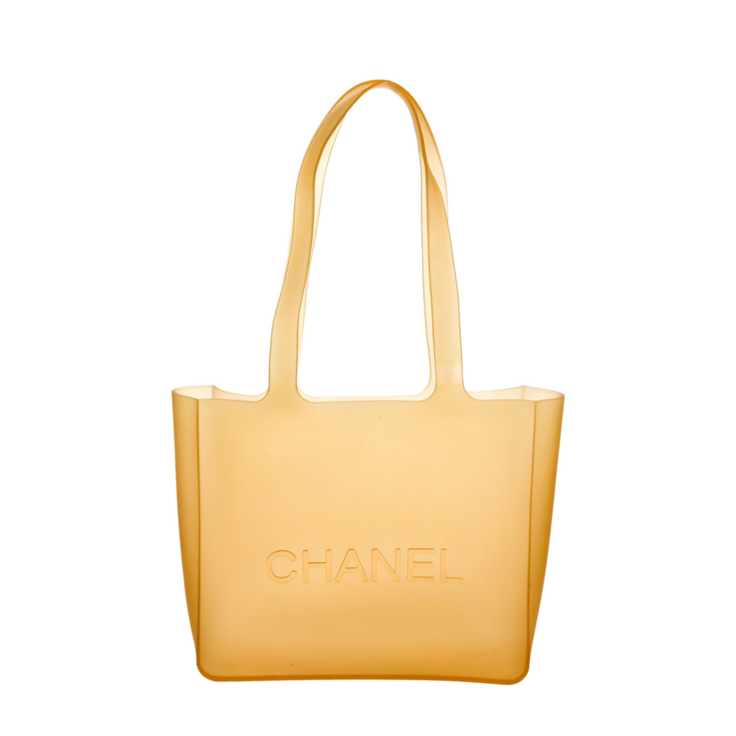 Chanel Yellow Jelly Tote