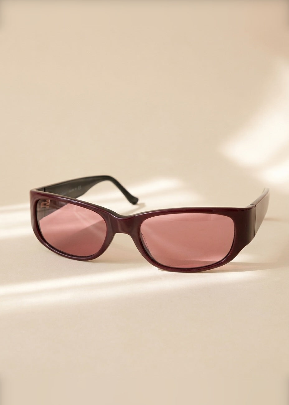 Judith Leiber Red Narrow Sunglasses cover