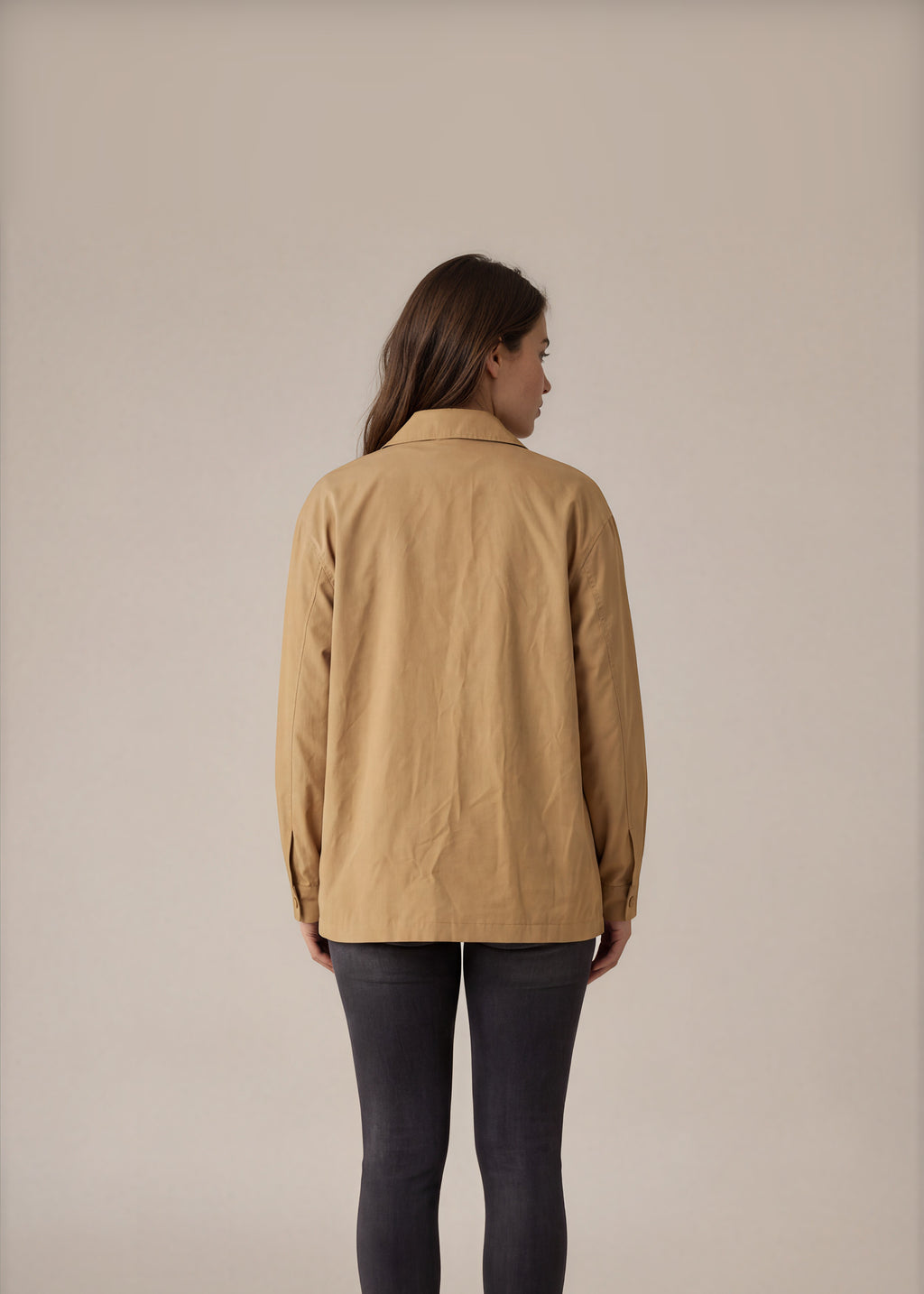 YSL Mustard Bomber Jacket back