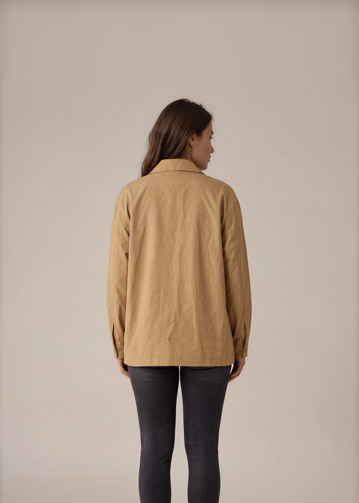 YSL Mustard Bomber Jacket back