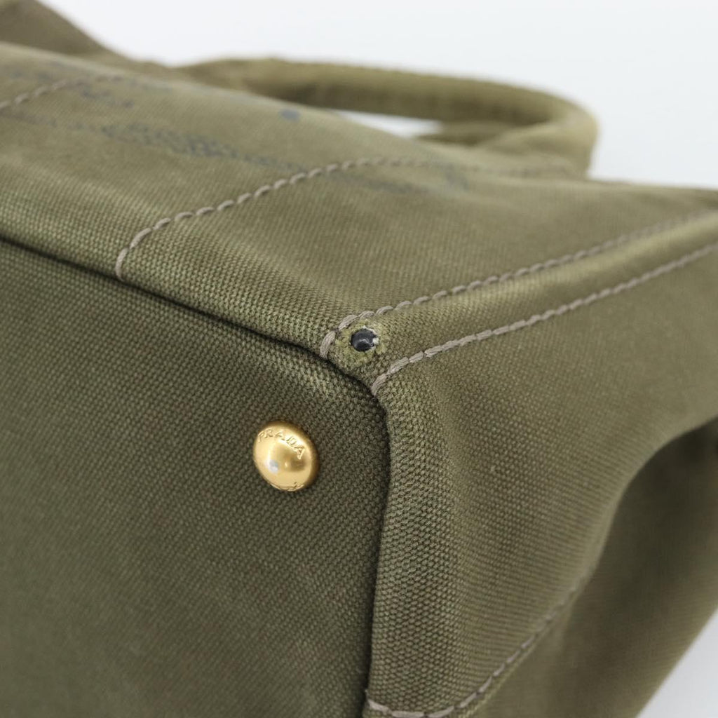 Prada Green Canapa Tote