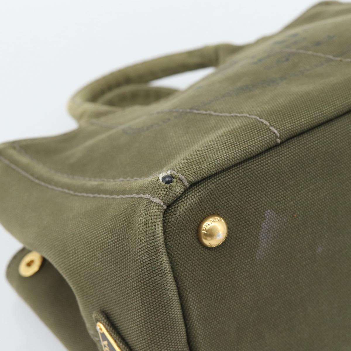Prada Green Canapa Tote