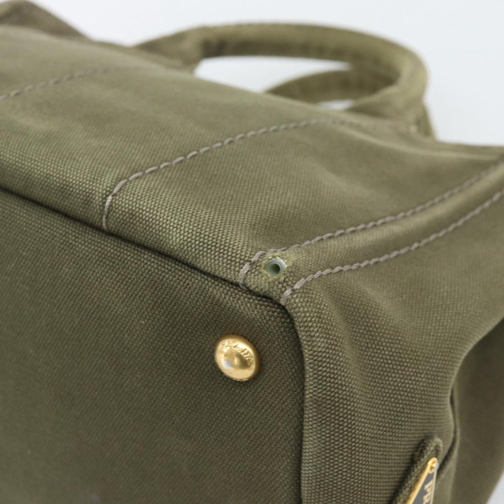 Prada Green Canapa Tote