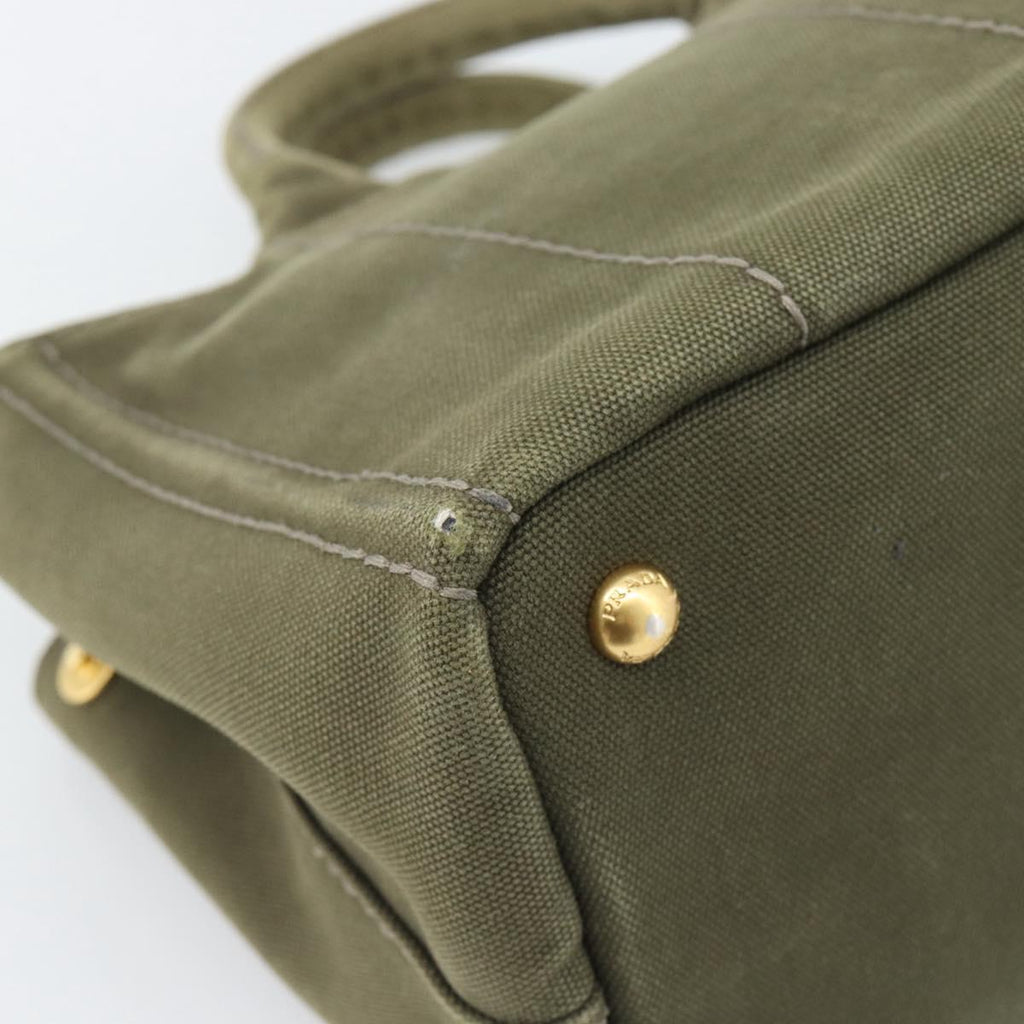 Prada Green Canapa Tote
