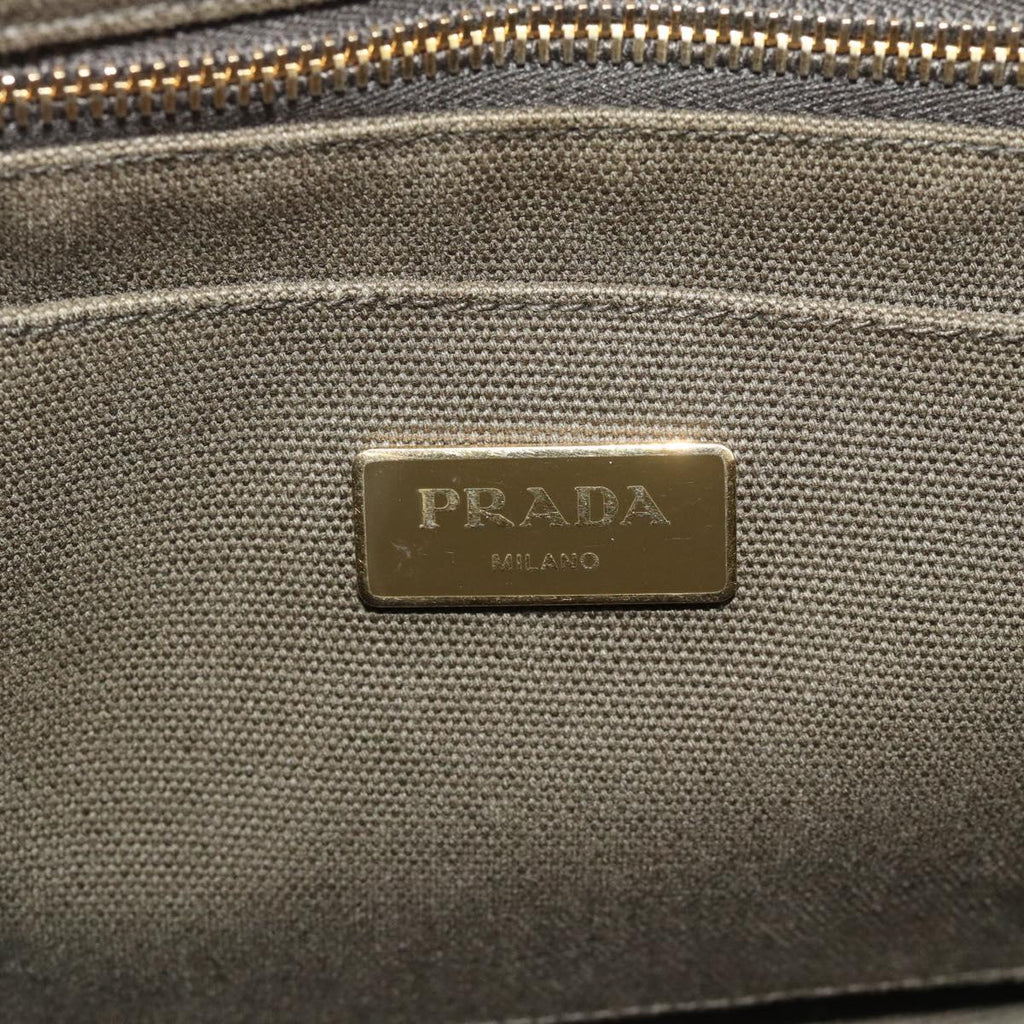 Prada Green Canapa Tote