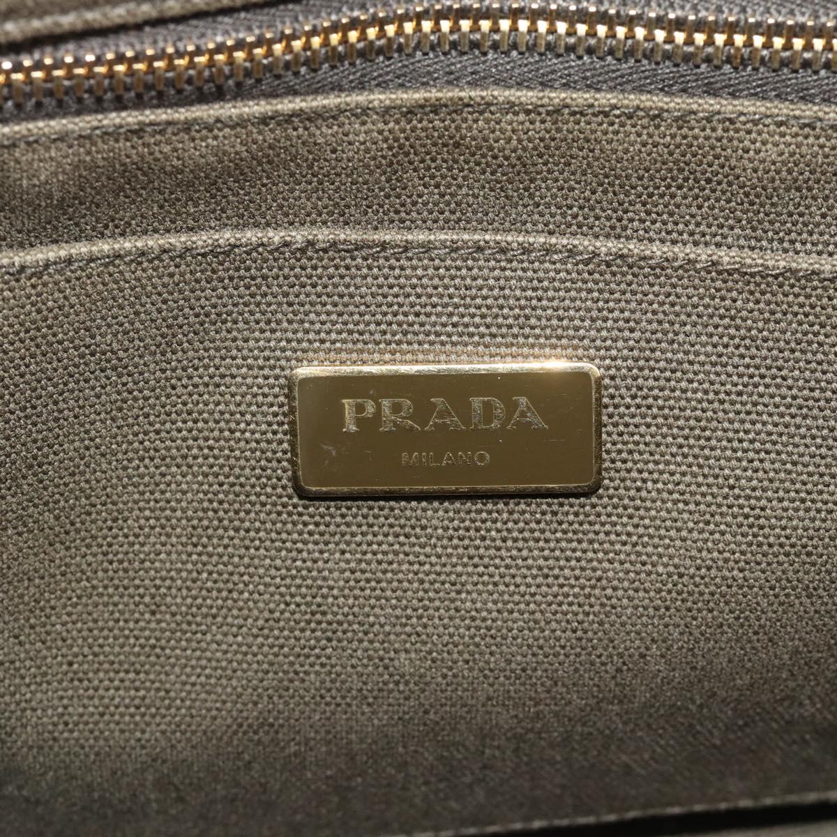 Prada Green Canapa Tote