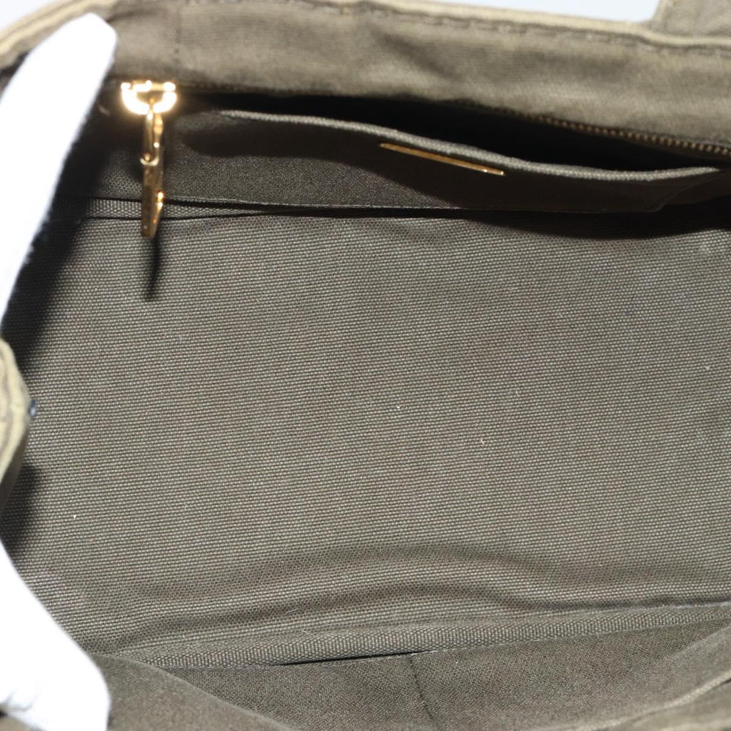 Prada Green Canapa Tote