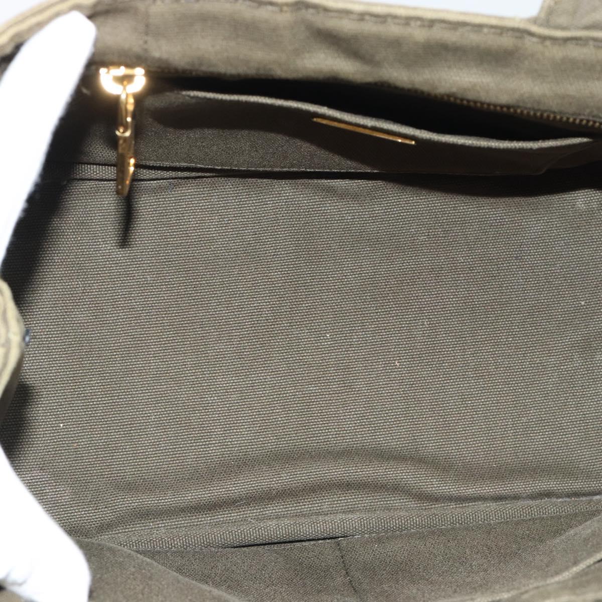 Prada Green Canapa Tote