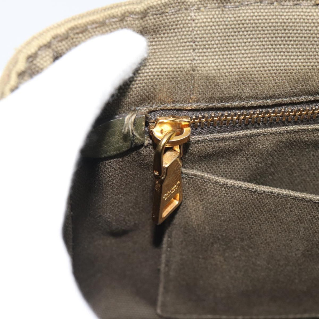 Prada Green Canapa Tote