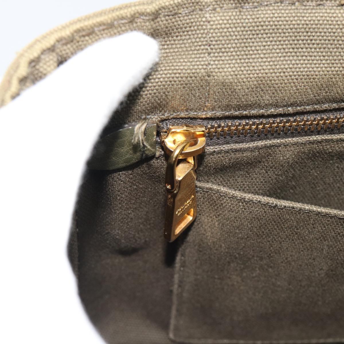 Prada Green Canapa Tote