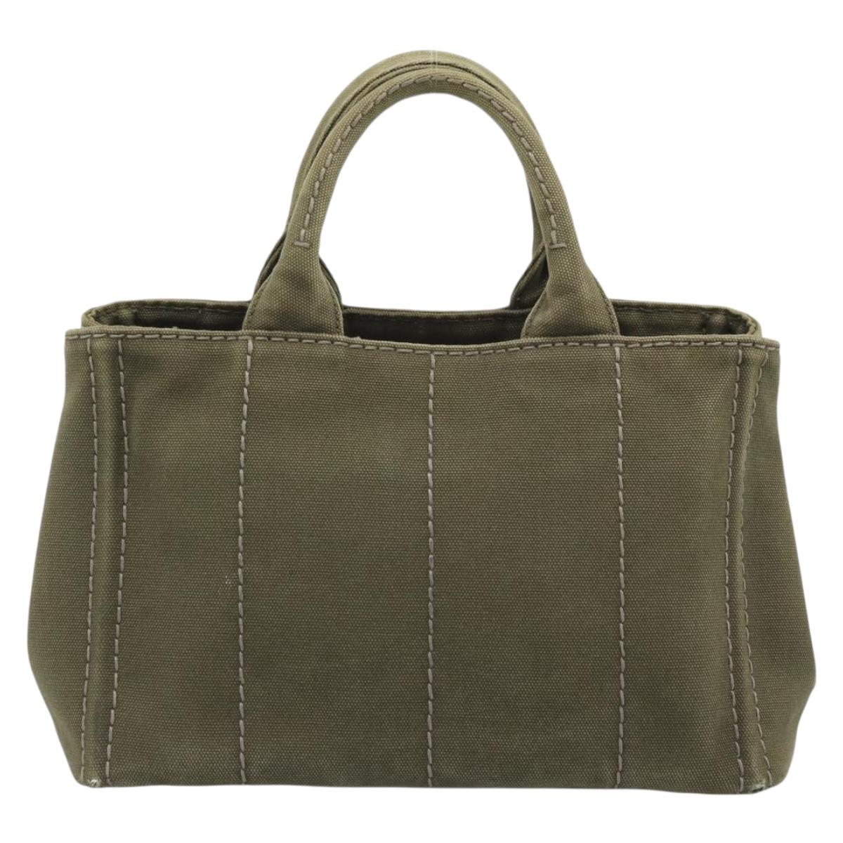 Prada Green Canapa Tote