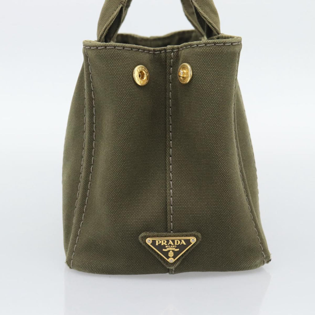 Prada Green Canapa Tote
