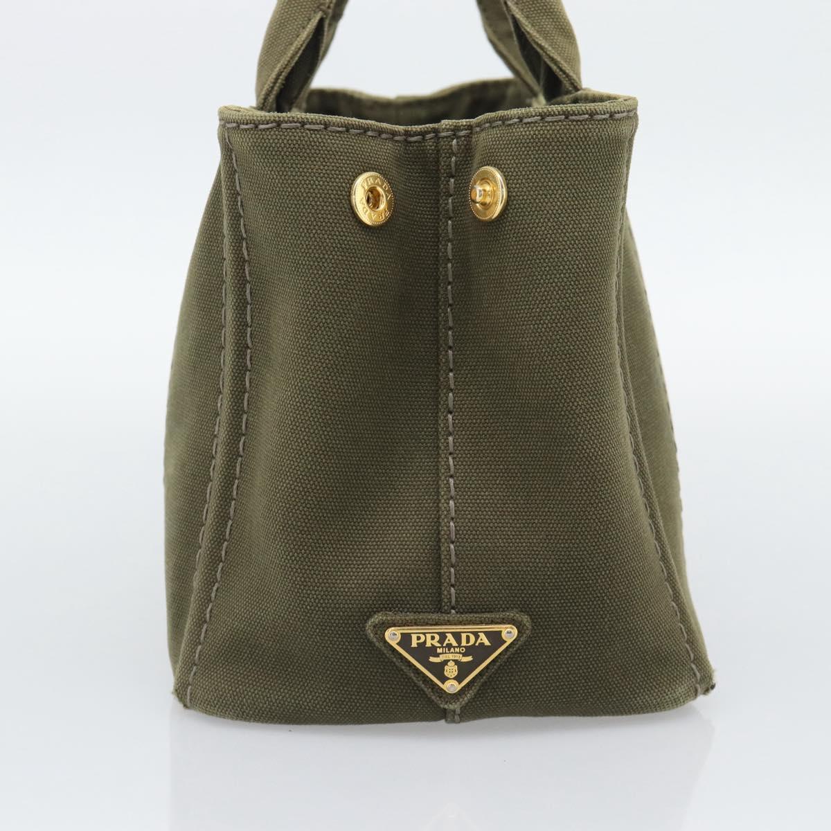 Prada Green Canapa Tote