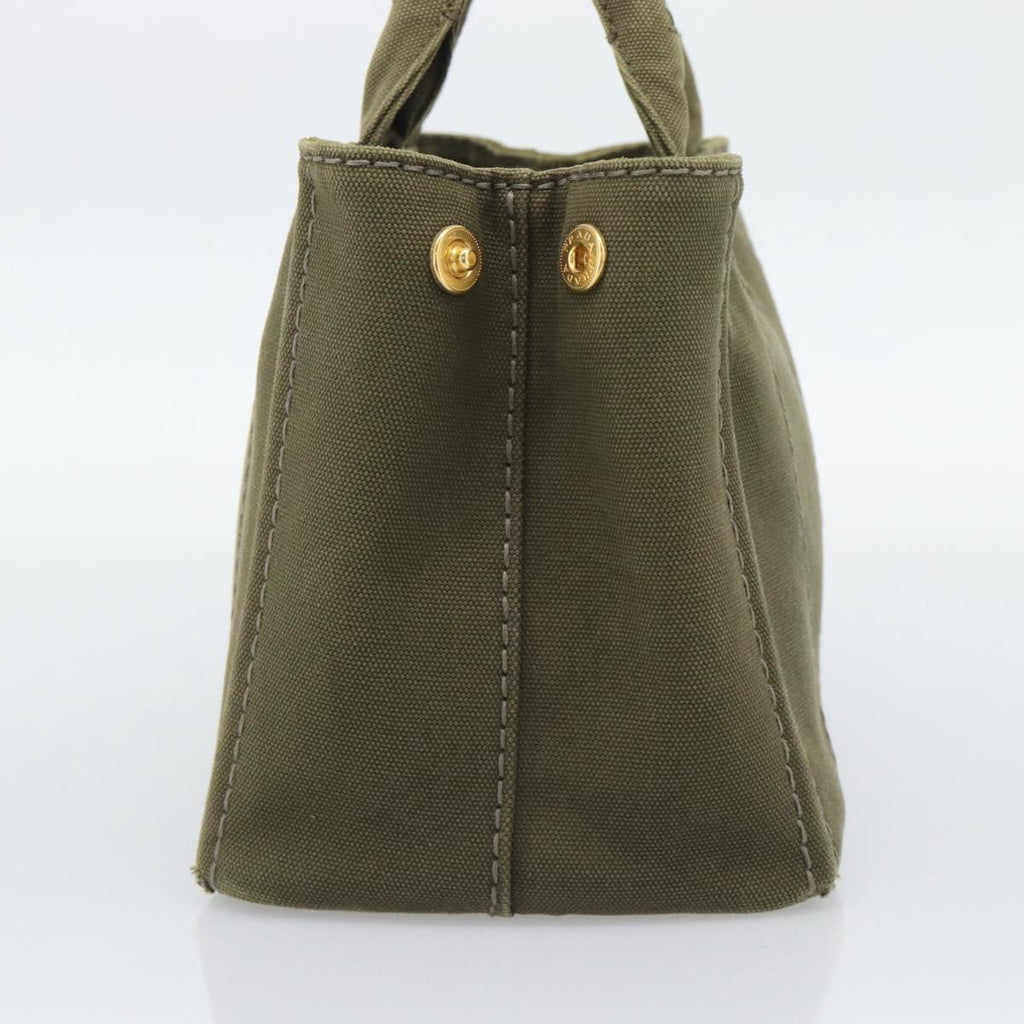 Prada Green Canapa Tote