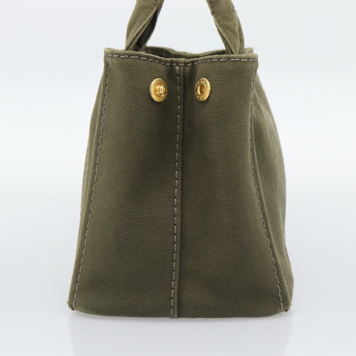Prada Green Canapa Tote