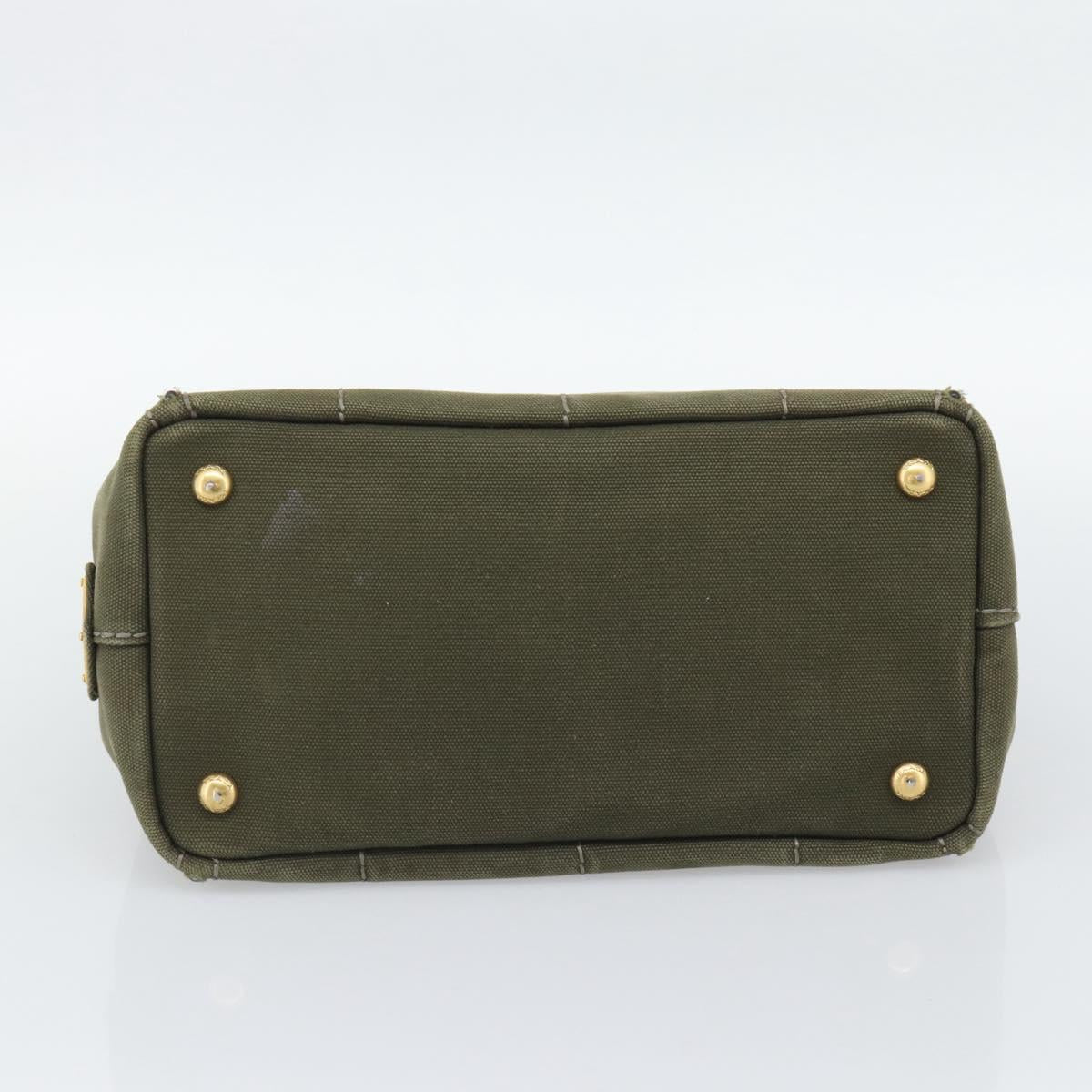 Prada Green Canapa Tote