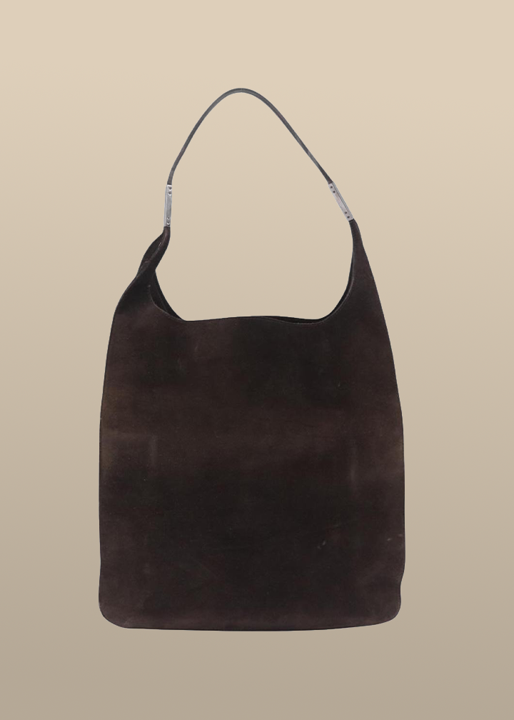 Gucci Tom Ford Brown Suede Tote