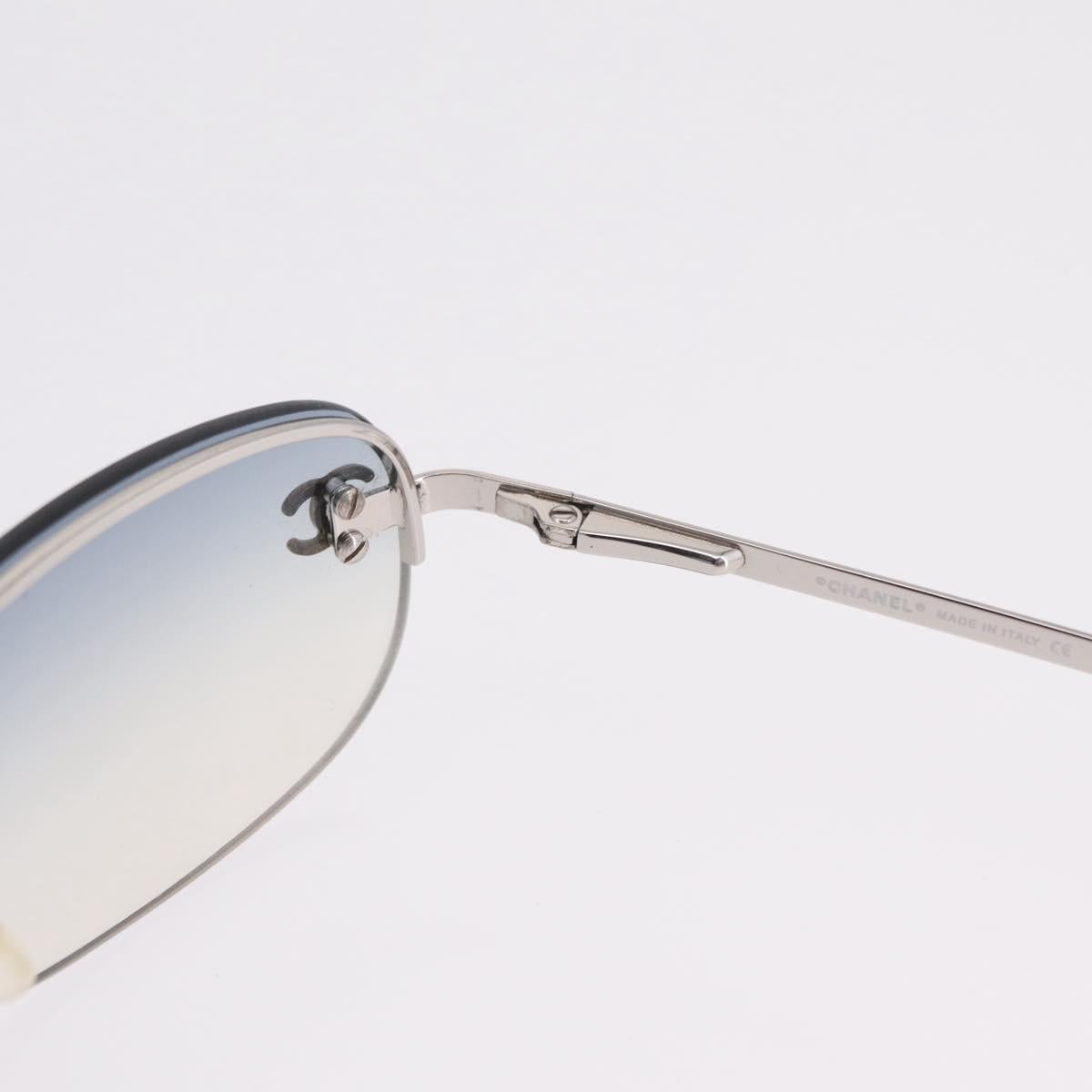 Chanel Blue Tinted Rimless Sunglasses