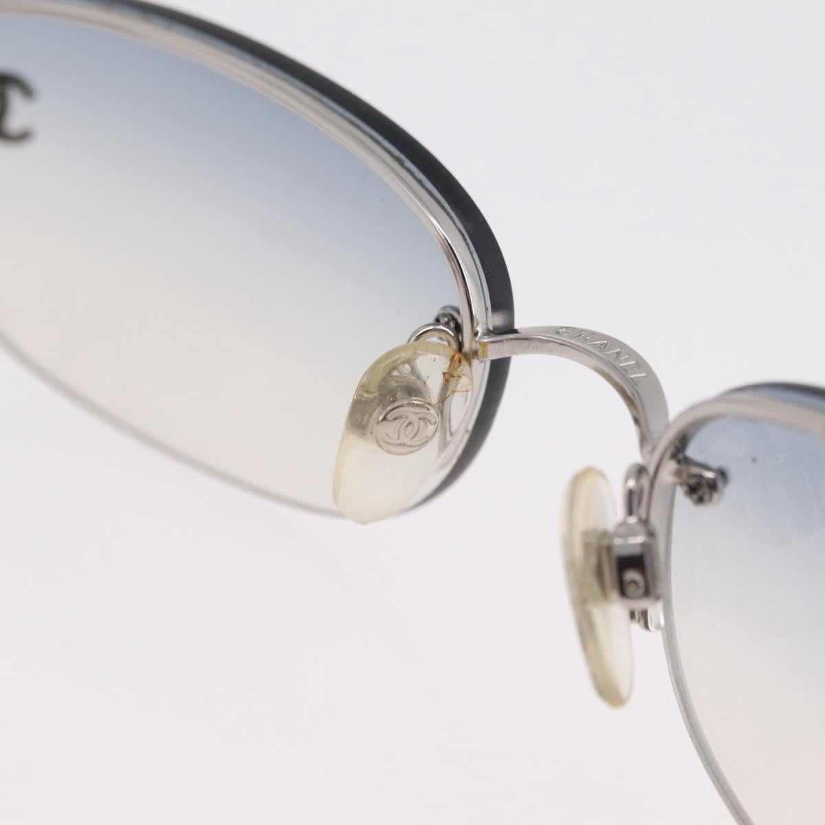 Chanel Blue Tinted Rimless Sunglasses
