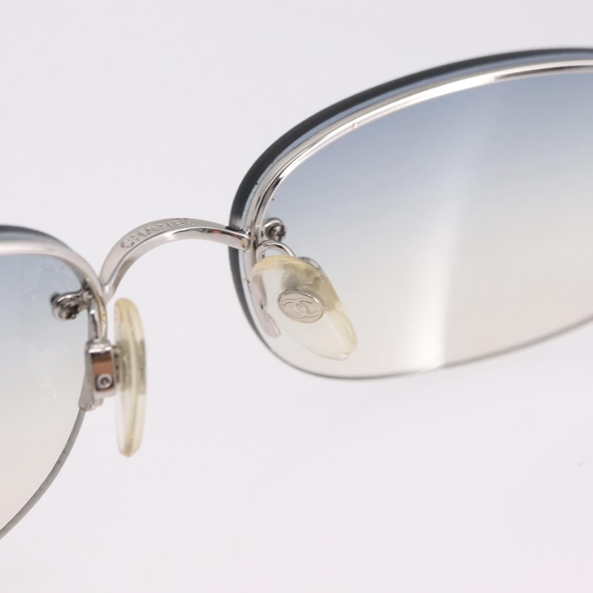 Chanel Blue Tinted Rimless Sunglasses