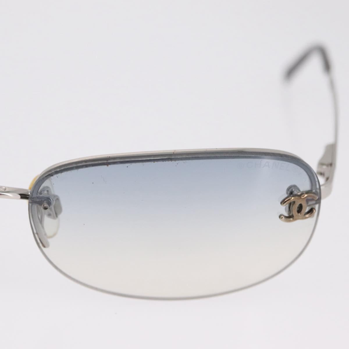 Chanel Blue Tinted Rimless Sunglasses