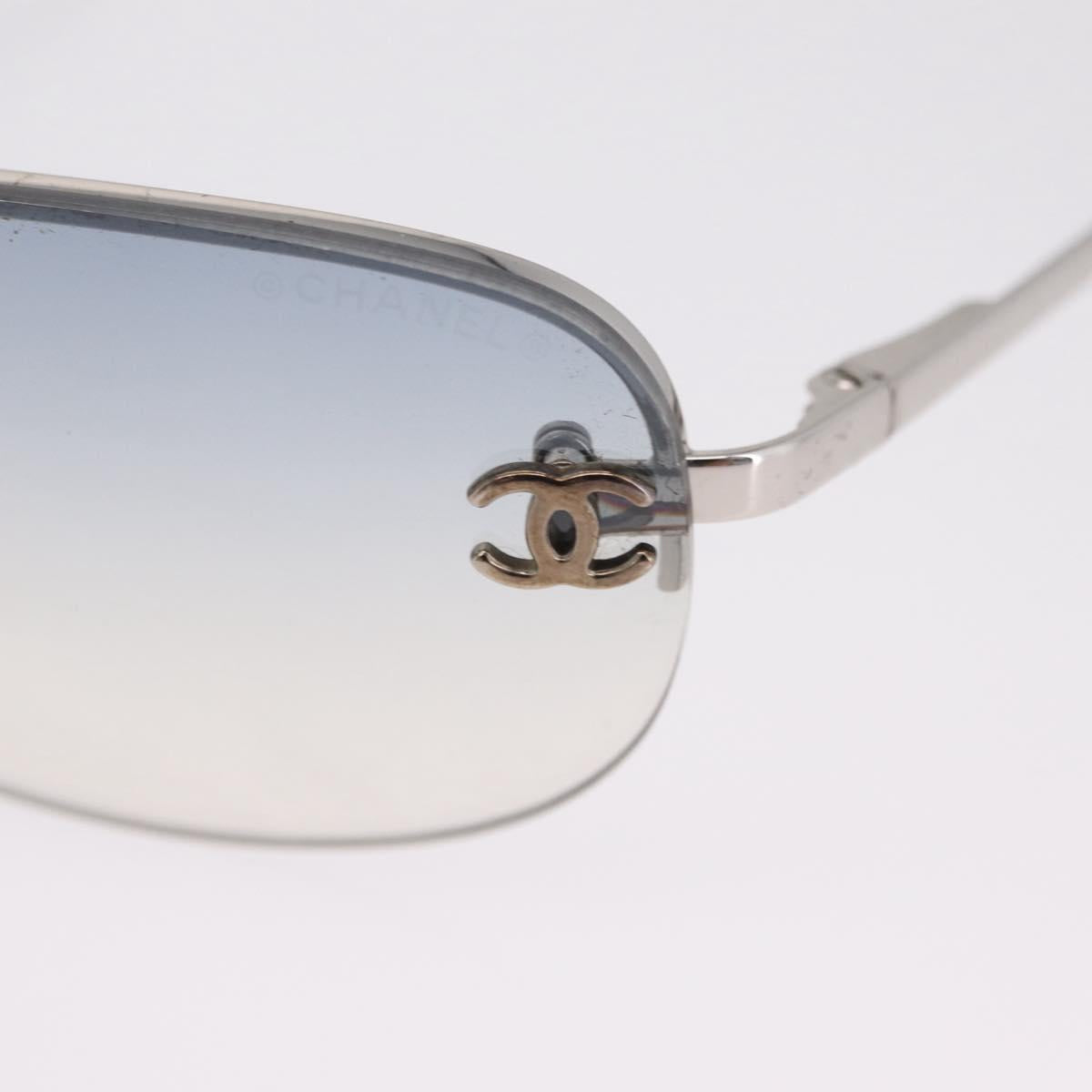 Chanel Blue Tinted Rimless Sunglasses