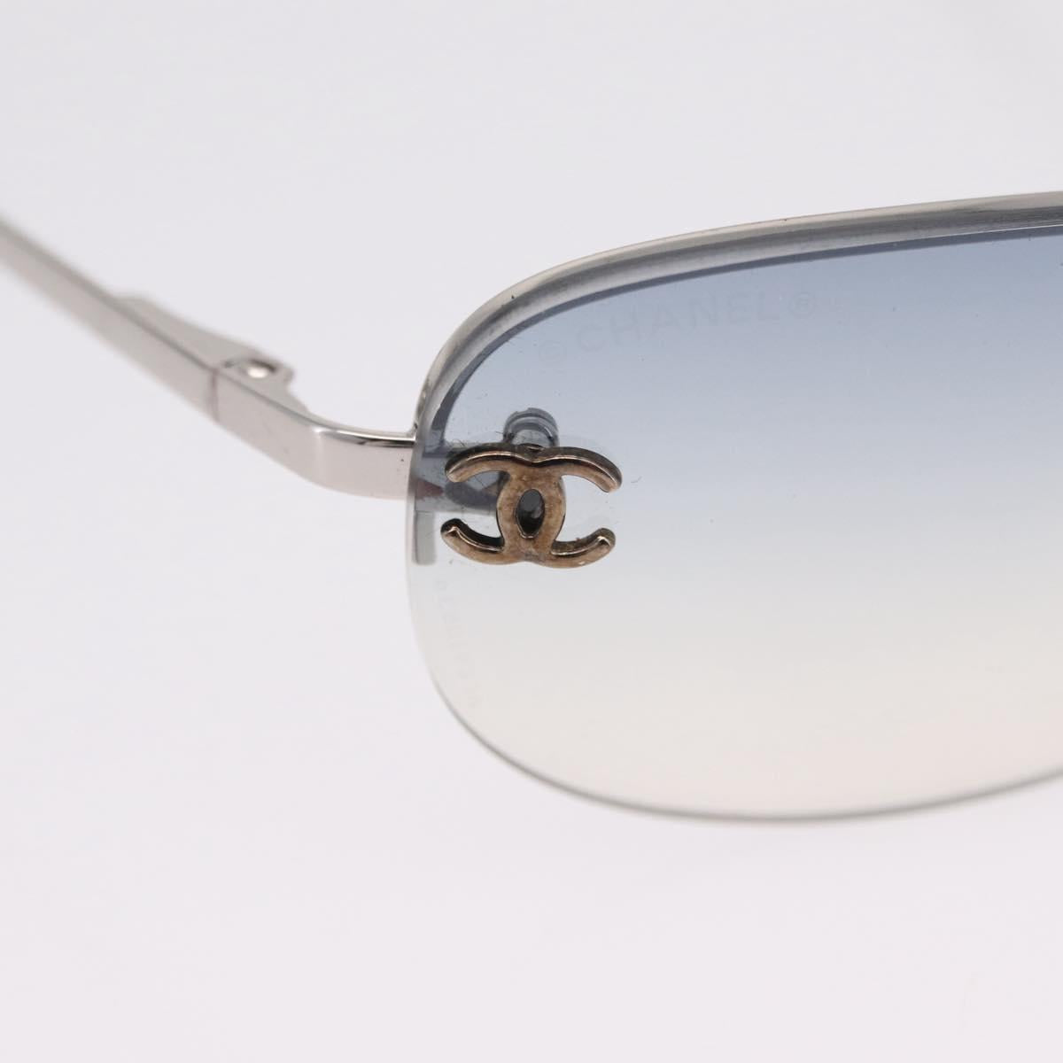 Chanel Blue Tinted Rimless Sunglasses