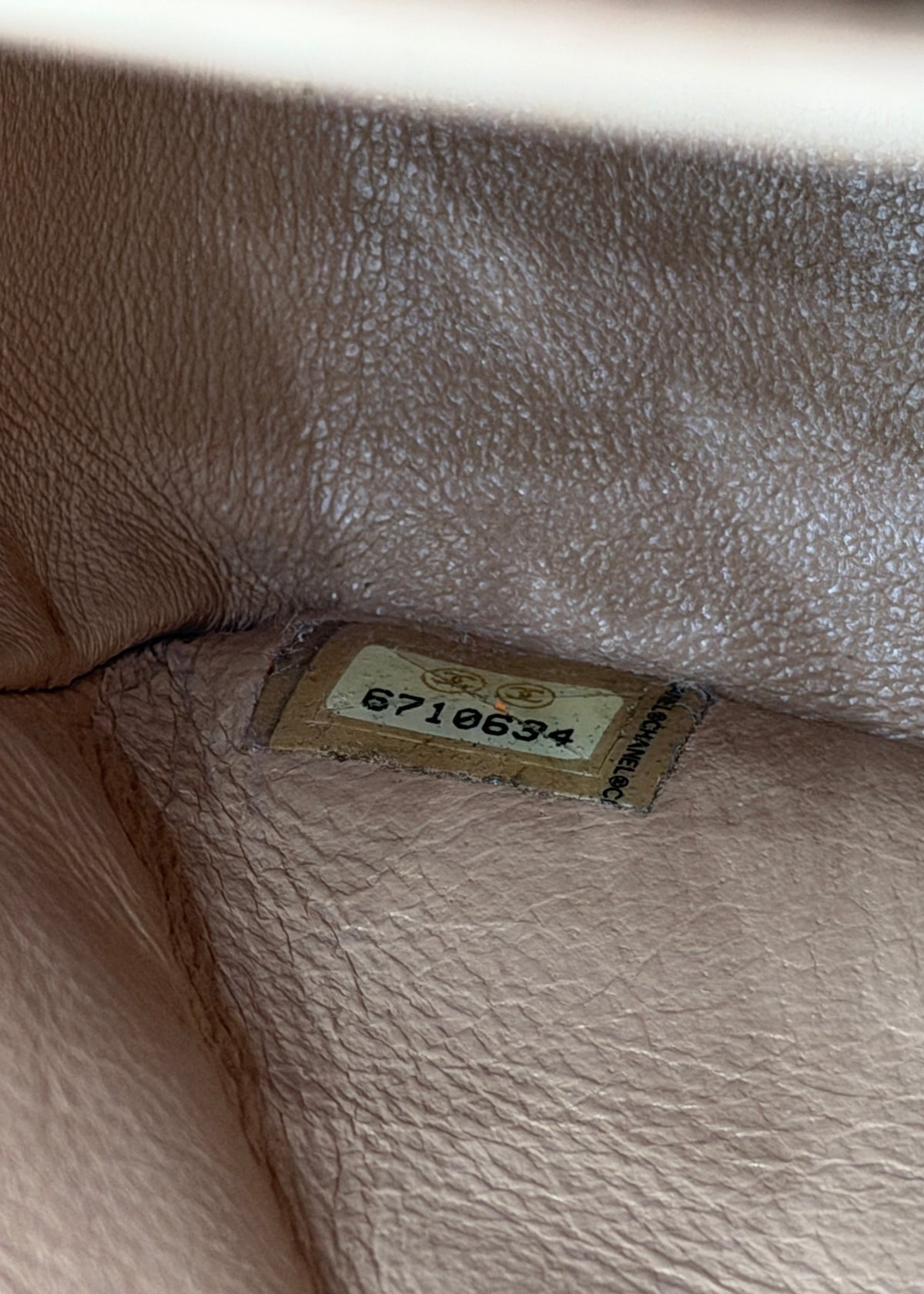 Chanel Tan and Black Flap Bag