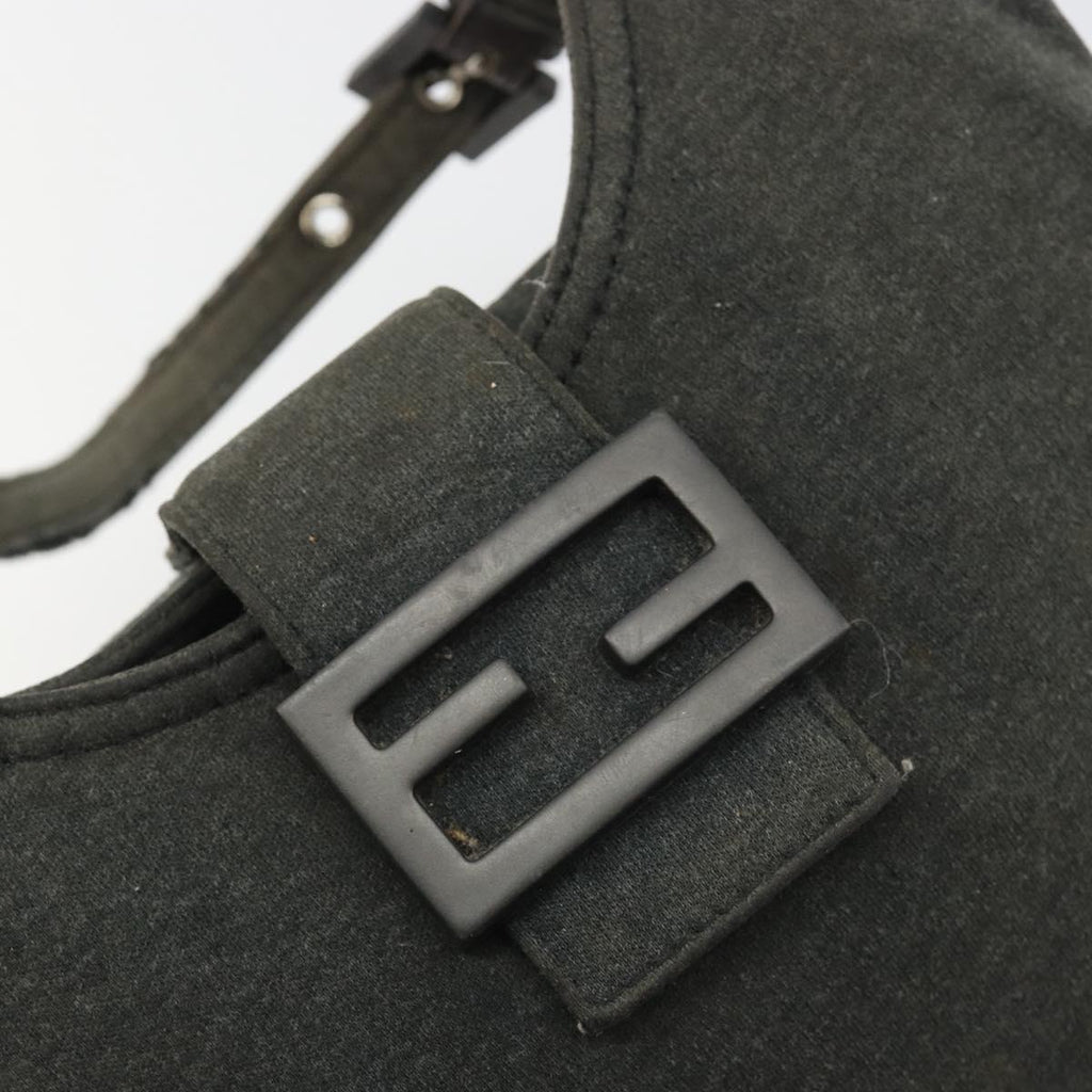 Fendi Grey Rounded Baguette