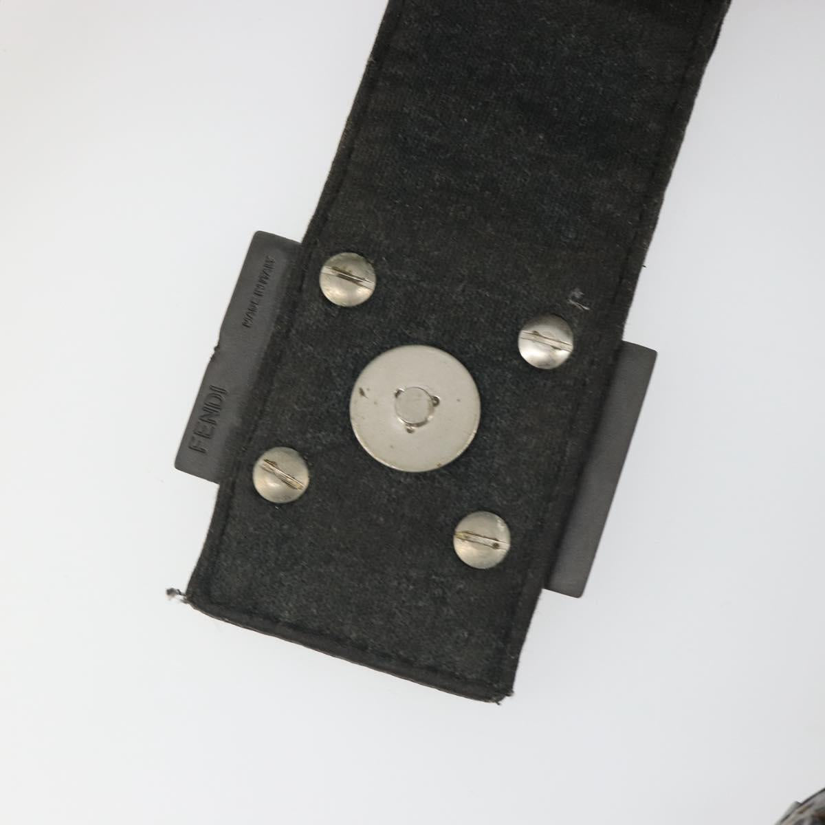 Fendi Grey Rounded Baguette