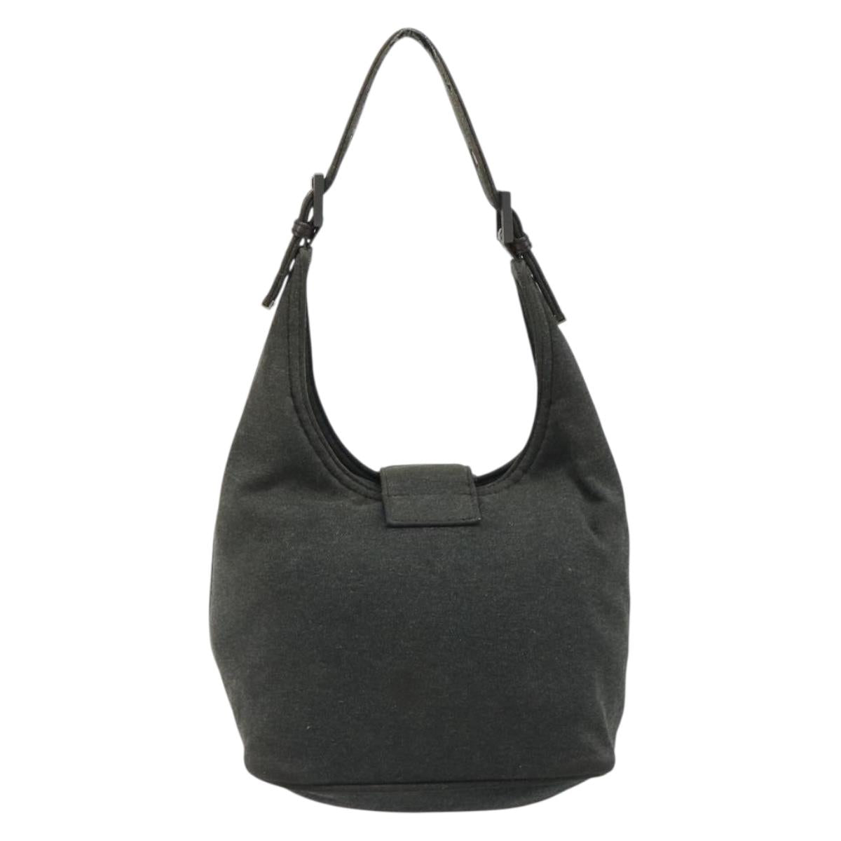 Fendi Grey Rounded Baguette