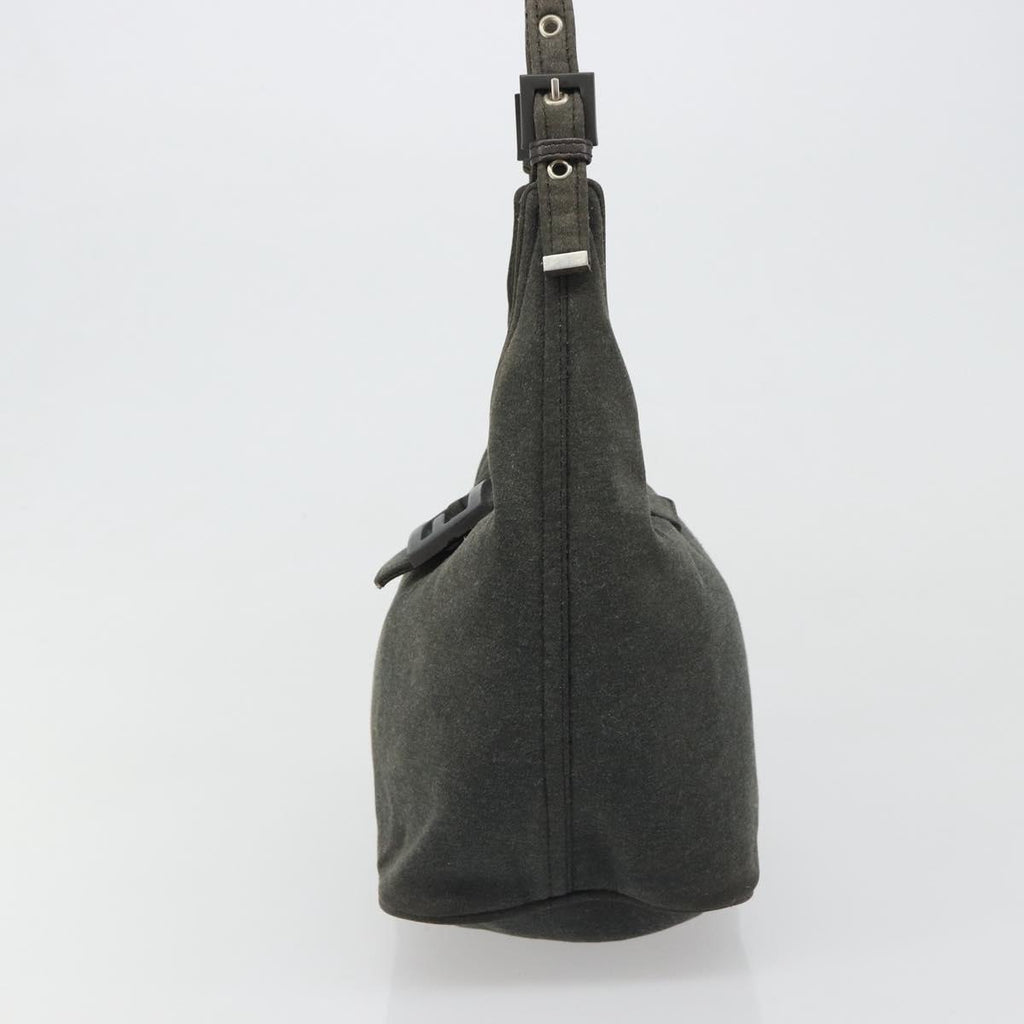 Fendi Grey Rounded Baguette