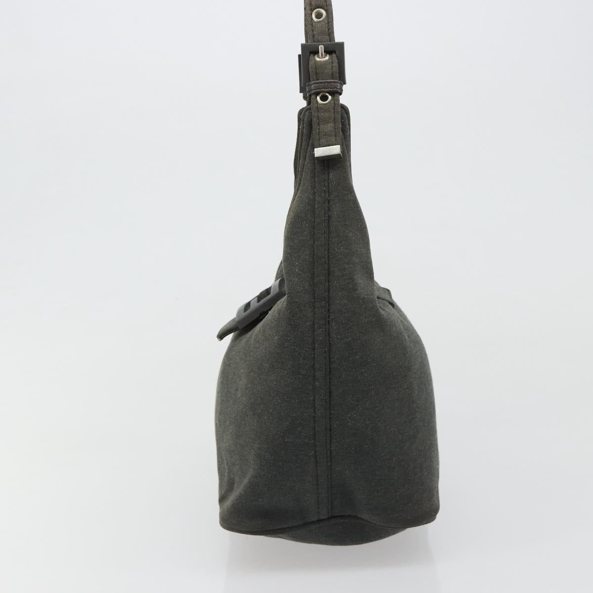 Fendi Grey Rounded Baguette