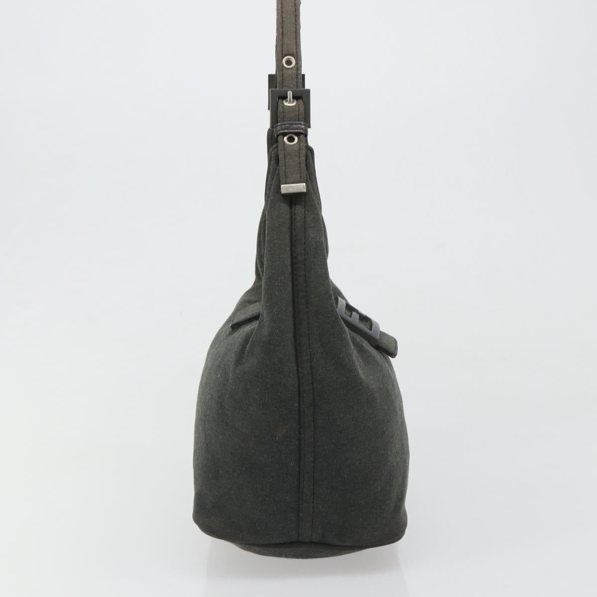 Fendi Grey Rounded Baguette