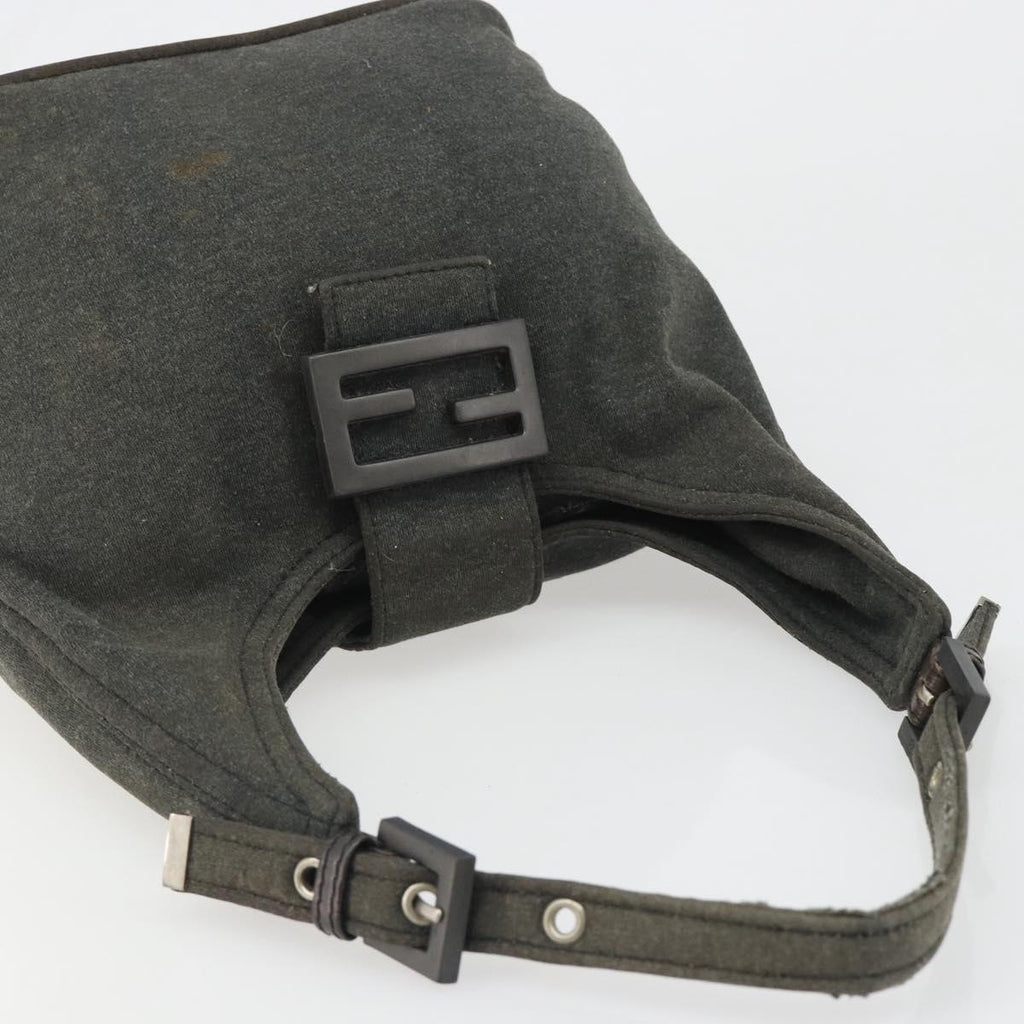 Fendi Grey Rounded Baguette
