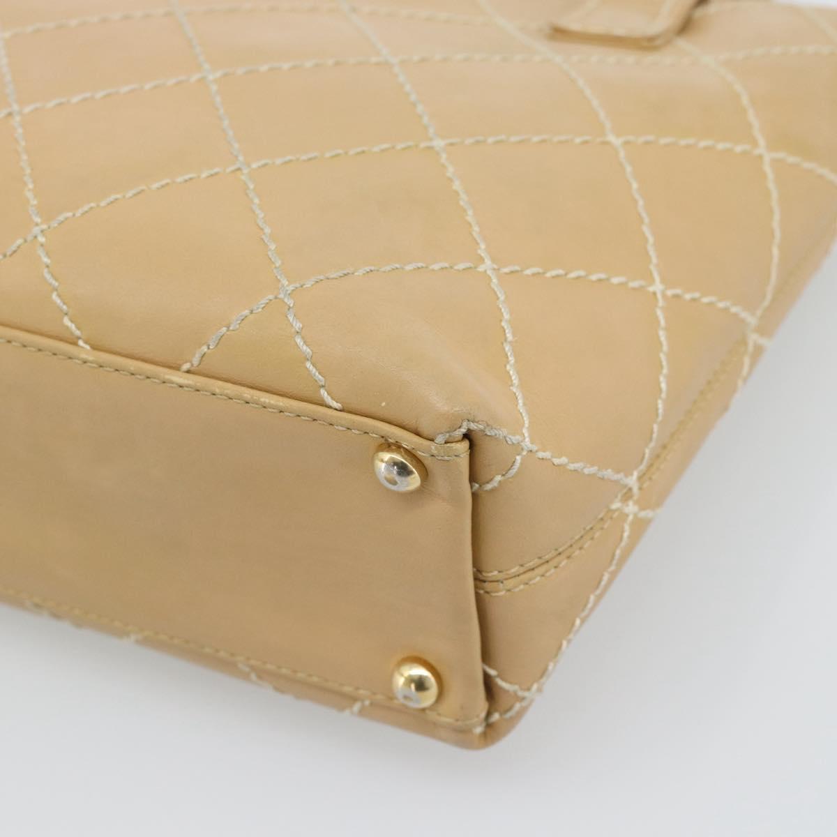 Chanel Tan Quilted Handbag