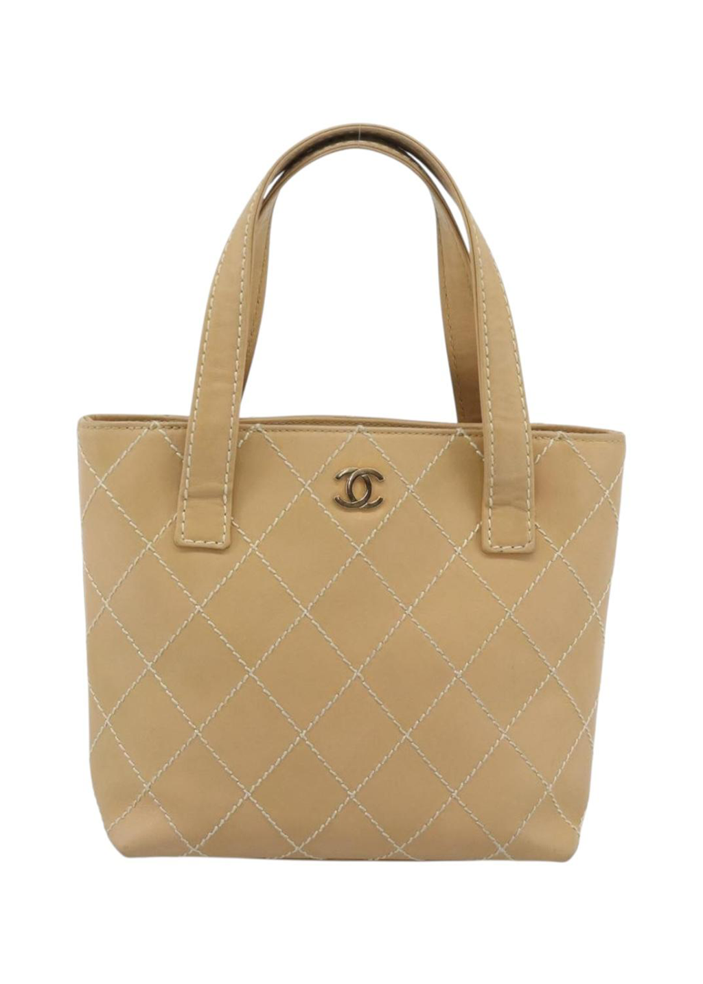 Chanel Tan Quilted Handbag