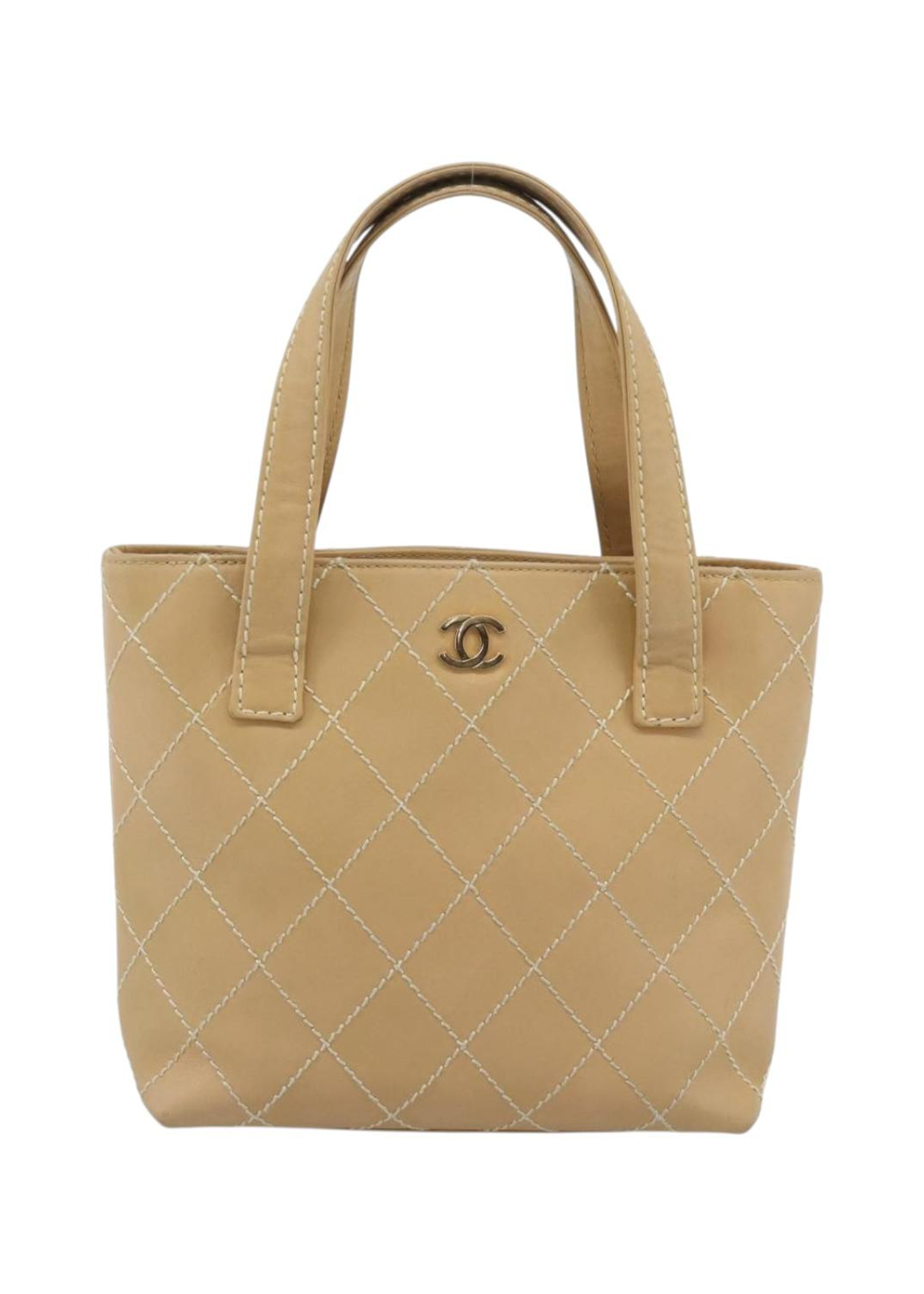 Chanel Tan Quilted Handbag