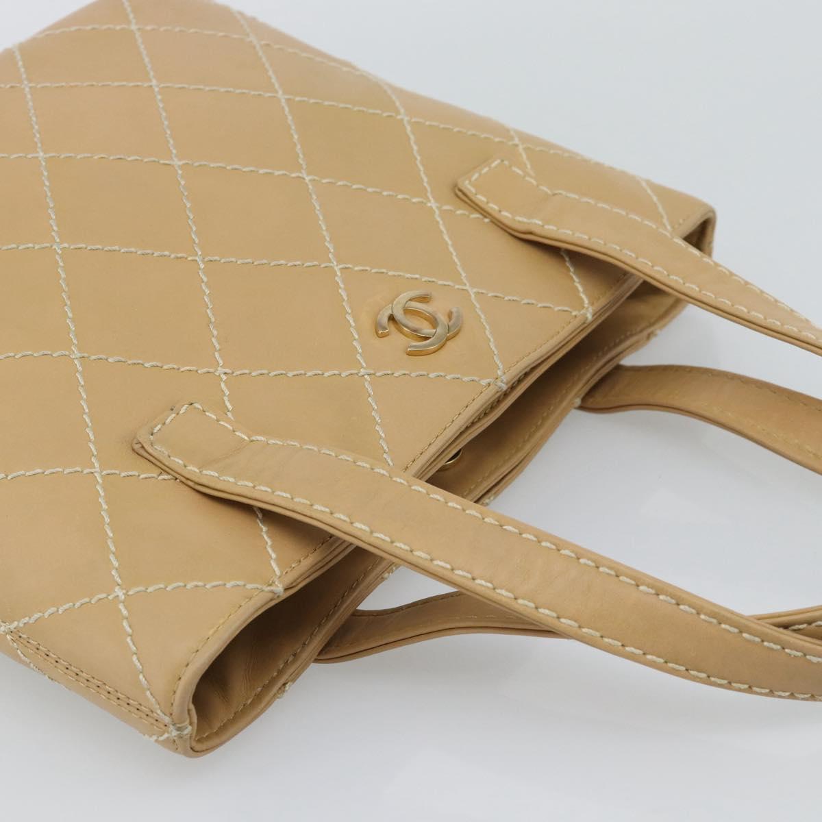 Chanel Tan Quilted Handbag