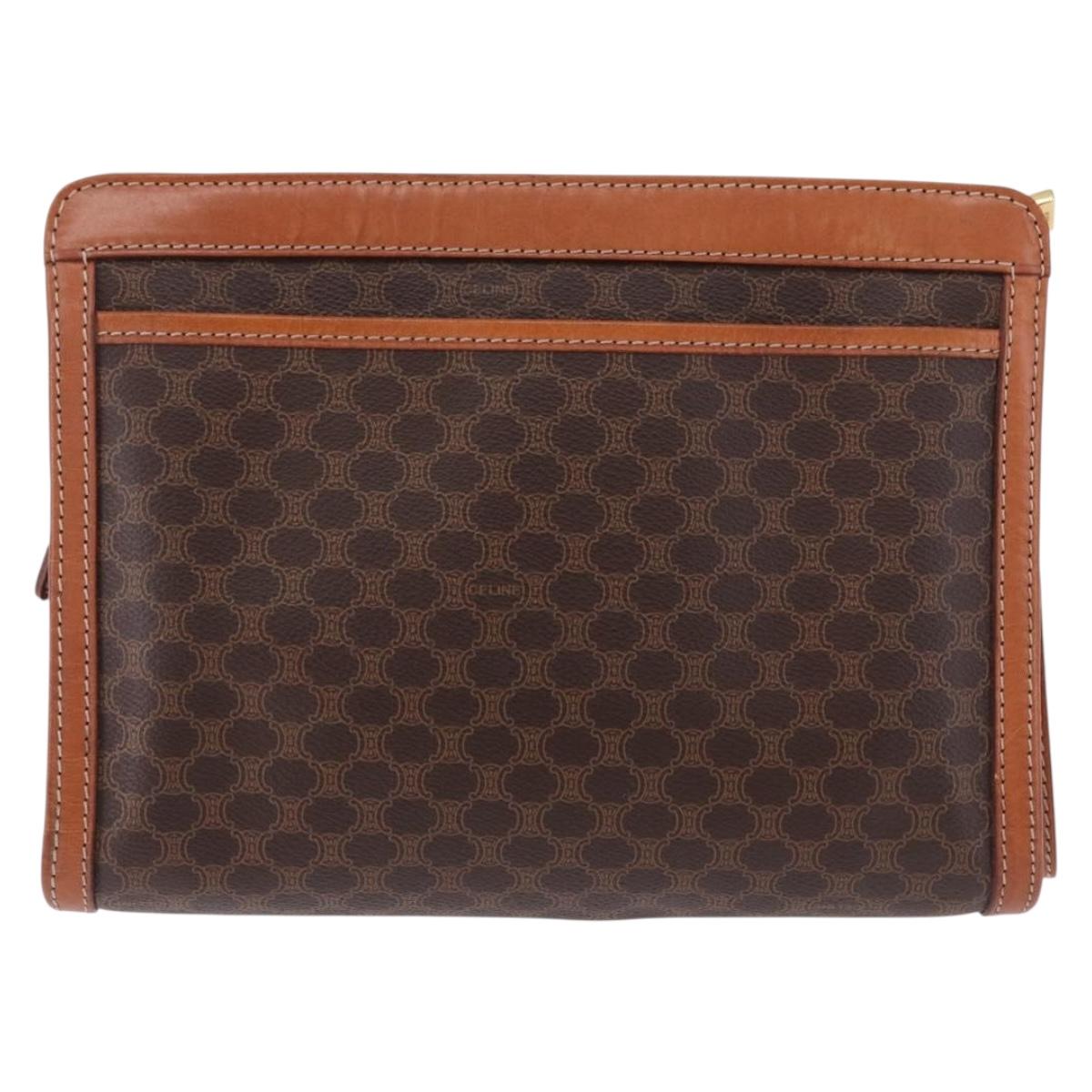 Celine Monogram Leather Clutch