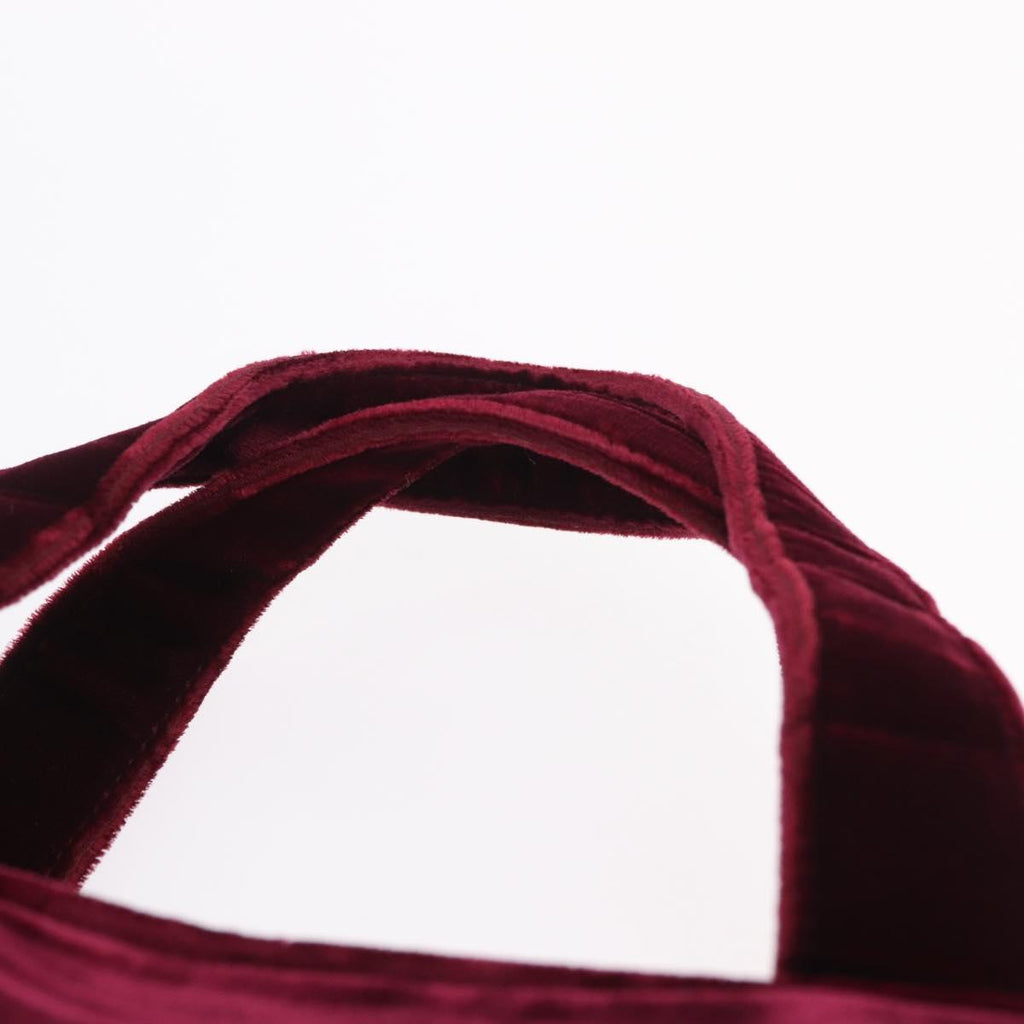Prada Burgundy Velvet Handbag