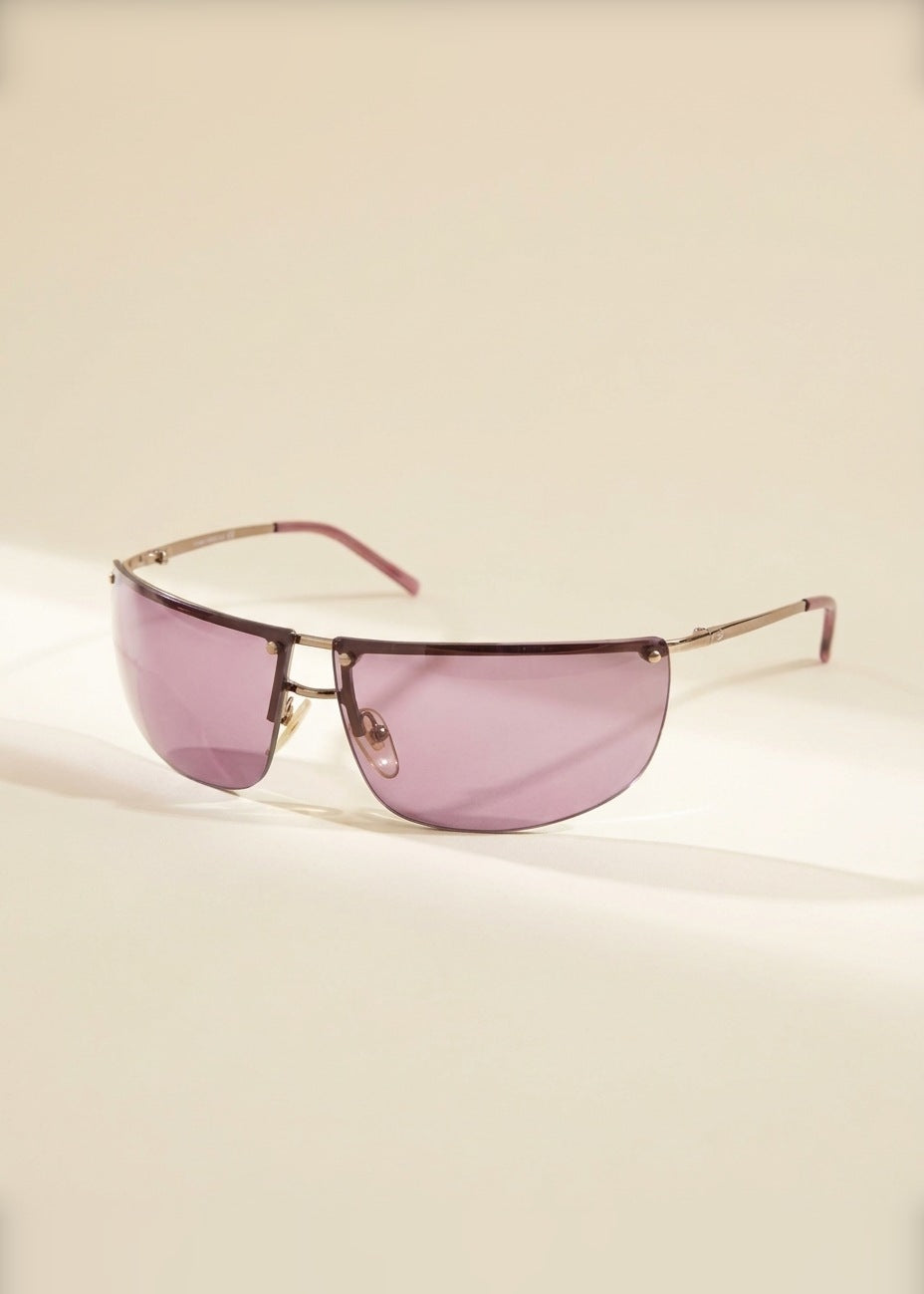 Gucci Purple Shield Tinted Sunglasses cover