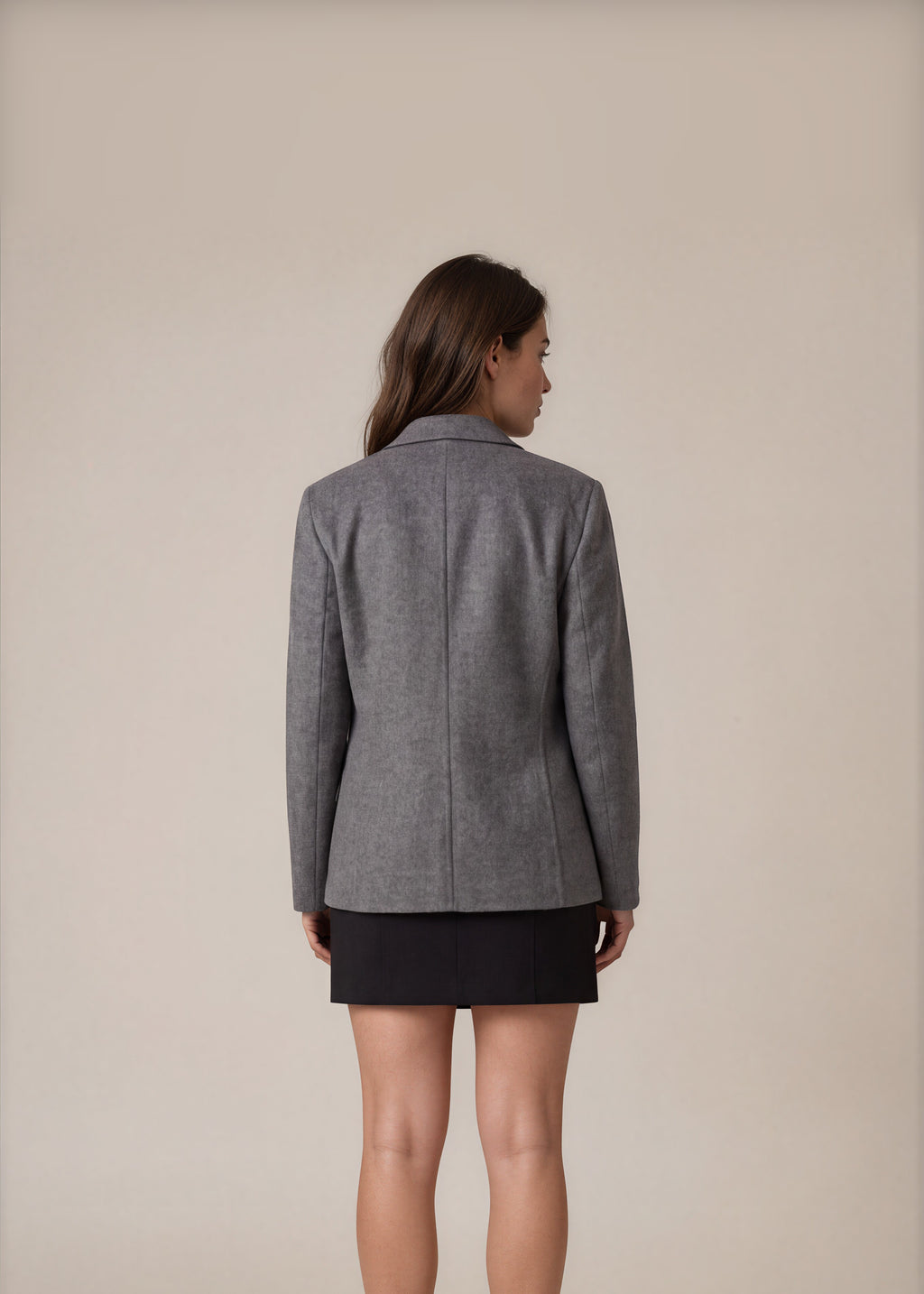 Prada Grey Wool Blazer back