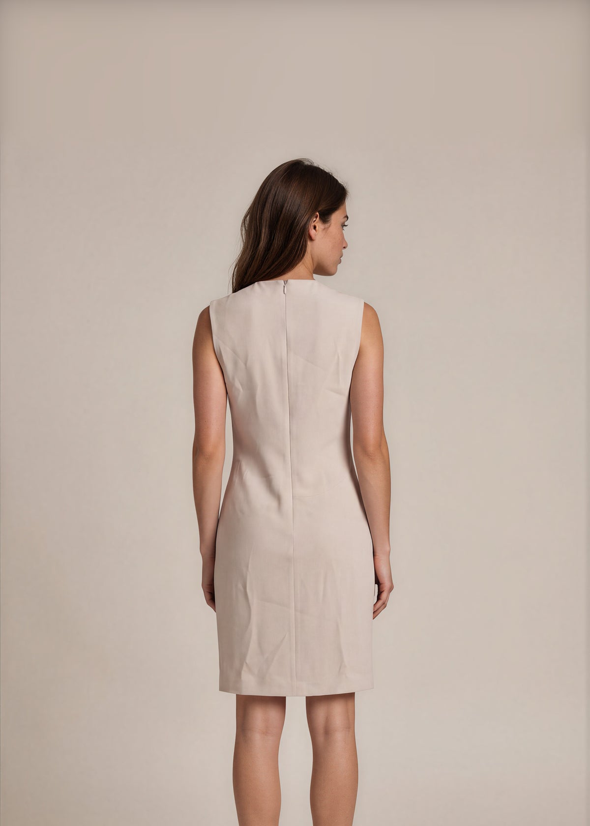 Gucci Grey Silk Cutout Midi Dress back